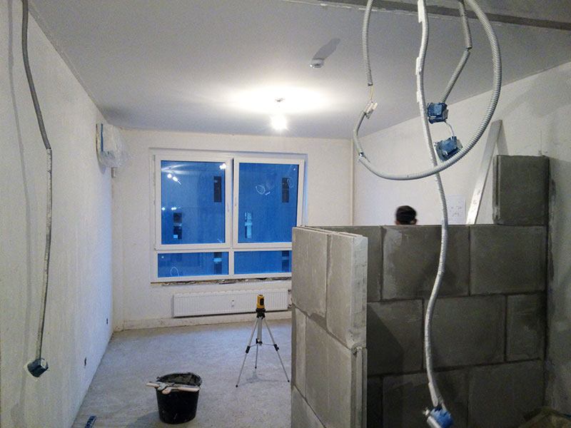 Черновой ремонт квартиры под ключ 57 м<sup>2</sup>